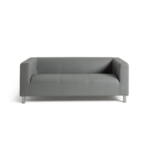 Argos Home Moda Faux Leather 3 Seater Sofa - Grey