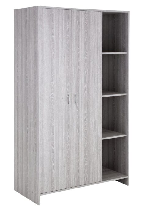 Argos Home Seville 2 Dr Open Shelf Wardrobe -Grey Oak Effect