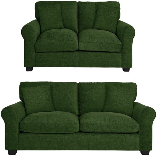 Argos Home Taylor Fabric 2 Seater & 3 Seater Sofa - Green