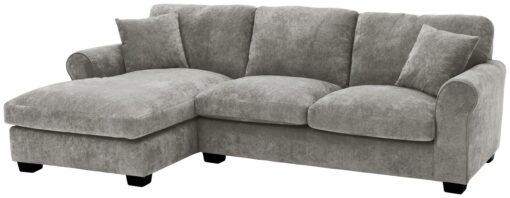 Argos Home Taylor Fabric Left Hand Corner Sofa - Grey