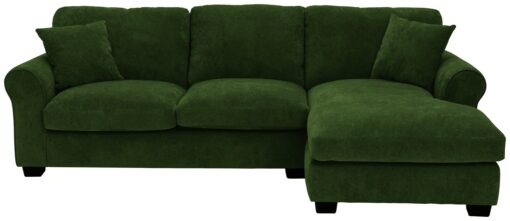 Argos Home Taylor Fabric Right Hand Chaise Corner Sofa-Green