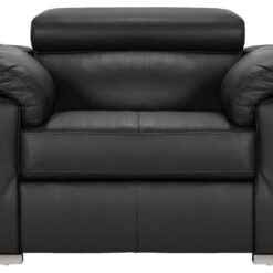 Argos Home Valencia Leather Armchair - Black