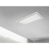 Aria Flush Fit Ceiling Hood 90 x 30 Black - White Glass / White Frame - White - Viandpro