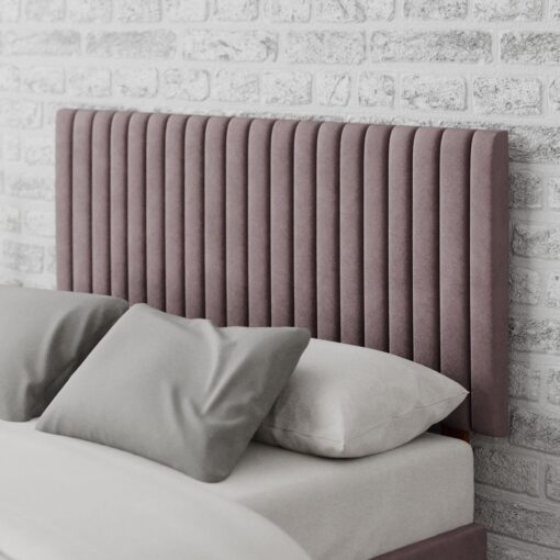 Aspire Grant Velvet Double Headboard - Blush