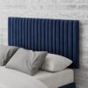 Aspire Grant Velvet Double Headboard - Navy