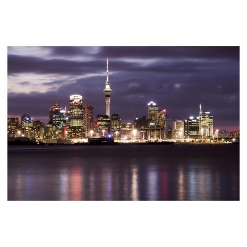 Auckland by Night 3.2m x 4.8m Textured Matt Peel & Stick Wall Mural