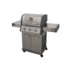 BBQ Free Standing Liquid Propane Gas Grill with Side Burner and Cabinet