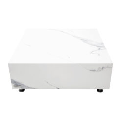 BIANCO Coffee Table made of Marble Porcelain 101.6 x 101.6 x 35.6 cm