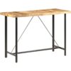 Bar Table 150x70x107 cm Rough Mango Wood Vidaxl