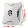 Bathroom Ceiling Ventilation Fan With Led Vent Exhaust Bath Toilet 28w