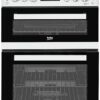 Beko KDG653W 60cm Double Oven Gas Cooker - White