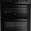 Beko KTC613K 60cm Single Electric Cooker - Black