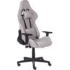 Beliani - Gaming Chair Ergonomic Fabric Adjustable Armrests Light Grey Warrior