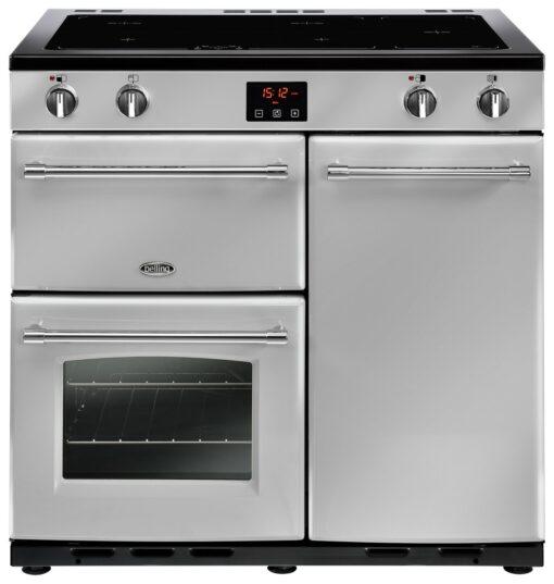 Belling 90EI 90cm Double Oven Electric Range Cooker-Silver