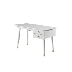 Billy Desk With 2 Drawers, Finish Satin White