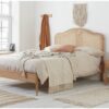 Birlea Leonie Superking Rattan Bed Frame - Oak