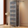 Black Flip-top Storage Cabinet: Versatile Rectangular Plastic Storage For Home, Kitchen, Office, And More