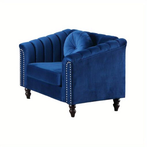 Blue Lint Chair Sofa Set