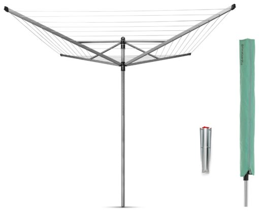 Brabantia 60m Lift-O-Matic Washing Line with Ground Spike