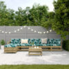 Brayden Studio 7 Piece Garden Lounge Set Impregnated Wood Pine