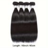 Brazilian Straight Human Hair Extensions For Women, 4 Bundles, Suitable For All, Can Be Dyed And Curled - Mootaful Hair