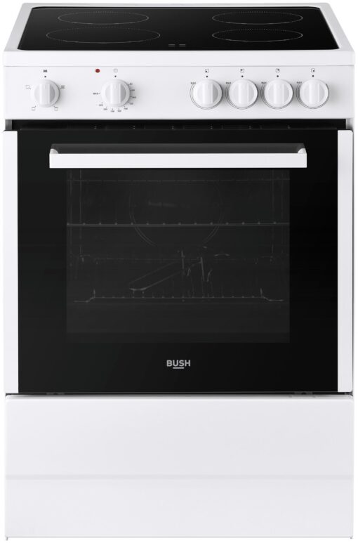 Bush B60SCWX 60cm Single Cavity Electric Cooker - White