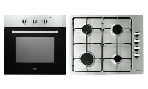 Bush BIBGP 60cm Gas Pack & Electric Single Oven - S/Steel