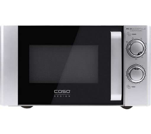 CASO MG 20 Ecostyle Ceramic Microwave with Grill - Silver, Silver/Grey