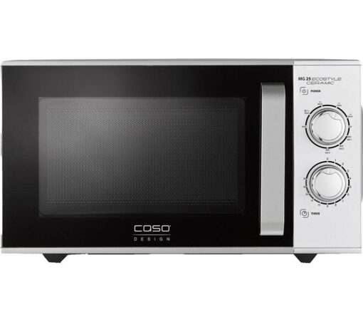 CASO MG 25 Ecostyle Ceramic Microwave with Grill - Silver, Silver/Grey