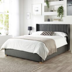 CL Soho Twill Superking Ottoman Bedframe - Charcoal