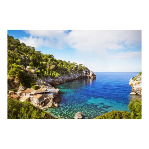 Cala de Deia in Mallorca 3.2m x 4.8m Textured Matte Peel & Stick Wall Mural