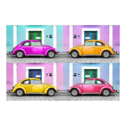 Coloured Beetles 3.2m x 4.8m Textured Matt Peel & Stick Wall Mural