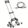 Costway Folding Stair Climbing Cart Portable Hand Truck Utility Dolly W/ Bungee Cord