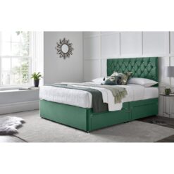 Crosslin Divan Bed with 24" Headboard on Struts