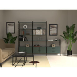 Dakota 204cm H x 249cm W Metal Standard Bookcase