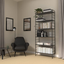 Dakota 204cm H x 85cm W Metal Standard Bookcase