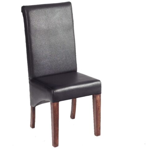 Dakota Mango Leather Dining Chair (Pair)