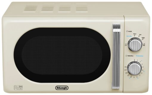 De'Longhi Argento Flora 800W Standard Microwave - Cream