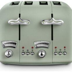 De'Longhi CTO4.GR Argento Flora 4 Slice Toaster - Green