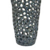 Decorative Vase, Long Coral Design, Deep Blue Finish