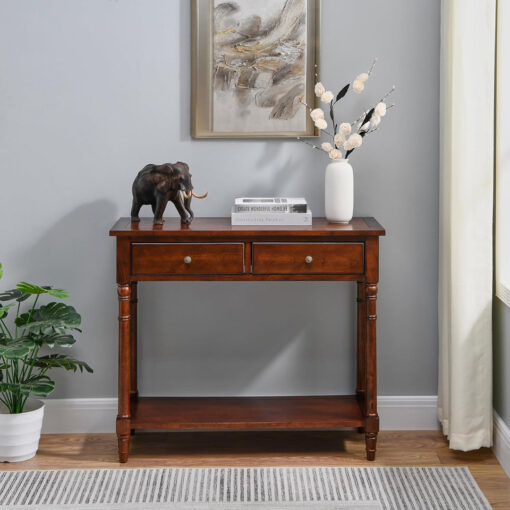 Deleena 90Cm Solid Wood Console Table