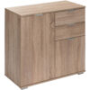 Deuba - casaria® Alba Sideboard Cabinet Cupboard Bookcase Storage Unit Chest of Drawers Oak Effect or White DB121 - Oak - Oak