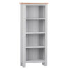 Dhairya Tall Bookcase With 4 Shelves Light Grey