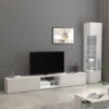 Display cabinet white glossy W.450 D.330 H.1900