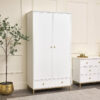 Double Wardrobe - Aisby White Range