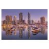 Dubai Skyline and Marina 3.2m x 4.8m Embossed Matte Peel & Stick Wallpaper Roll