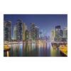 Dubai Skyline at Night 3.2m x 4.8m Textured Matte Peel & Stick Wall Mural