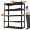 Duty Shelves 2000lbs Shelves 5 Metal For Duty , 32"w .5"d "h,