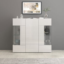 EGYPT Highboard white glossy W.1350 D.400 H.1200