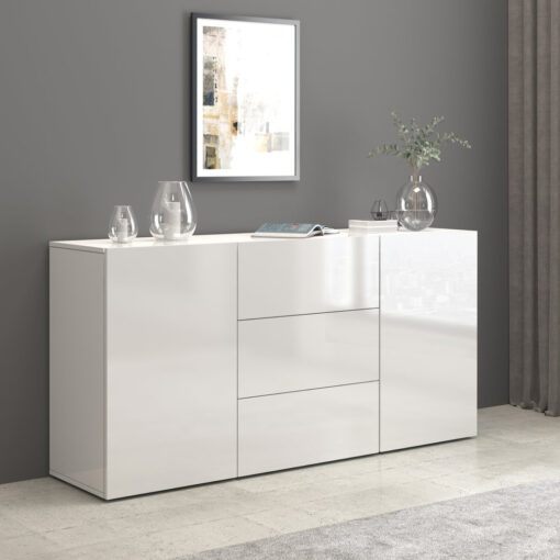 EGYPT Sideboard white glossy W.1600 D.400 H.800